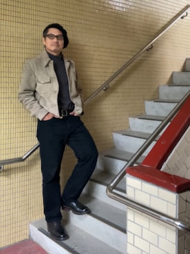 「アイテム（その他トップス）」を使った、ORTHさん（メンズ・170cm・50代）の秋コーディネート