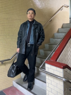 「アイテム（その他トップス）」を使った、ORTHさん（メンズ・170cm）の冬コーディネート