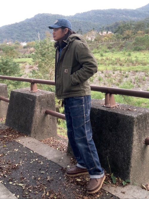 Carhartt ダークグレー カバーオール Carhartt ダークデニム カバーオール Lサイズ - メルカリ
