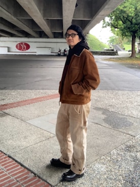 「schott（ショット）のアイテム」を使った、ORTHさん（メンズ・170cm）の春コーディネート