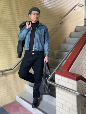 「アイテム（その他トップス）」を使った、ORTHさん（メンズ・170cm）の冬コーディネート