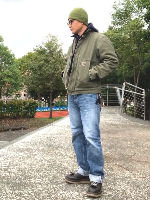 Carhartt オリーブグリーン カバーオール Carhartt カバーオール オリーブグリーン - メルカリ