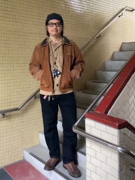 「CA4LA」｜ORTHさん（メンズ・170cm）の春コーディネート