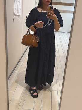 「COCO DEAL（ココディール）のアイテム（ワンピース/ドレス）」を使った、nacosさん（レディース・151cm）の夏コーディネート