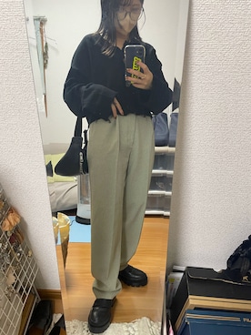 「Heather（ヘザー）のアイテム（ボディバッグ/ウエストポーチ）」を使った、nacosさん（レディース・151cm）の秋コーディネート