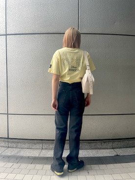 「FIG&VIPER（フィグアンドバイパー）のアイテム（Tシャツ/カットソー）」を使った、RIKOさん（レディース・168cm）の春コーディネート