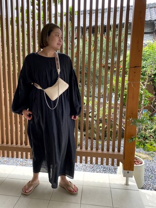 HOLIDAY（ホリデイ）の「RAMIE SMOCK DRESS ラミースモックドレス