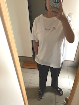「アイテム（スウェットパンツ）」を使った、NNさん（レディース・165cm）の夏コーディネート