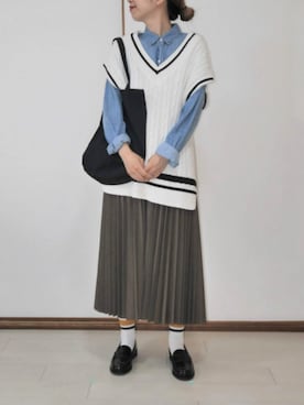 りり🌷さん（レディース・160cm）の春コーディネート