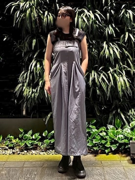 「アイテム（オールインワン・サロペット）」を使った、はるぴさん（レディース・167cm）の秋コーディネート
