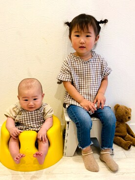 minori⑅︎◡̈︎*さん（キッズ・90cm）の夏コーディネート