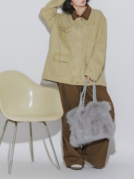 「アイテム（カバーオール）」を使った、kanon_roopさん（レディース・165cm）の秋コーディネート