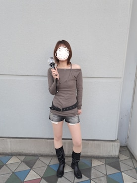 「LAGUA GEM（ラグアジェム）のアイテム」を使った、мοаさん（レディース・163cm）の春コーディネート