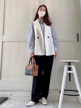 「cava cava（サヴァサヴァ）のアイテム（ローファー）」を使った、ＬＩＰＩ  さん（レディース・165cm）の春コーディネート