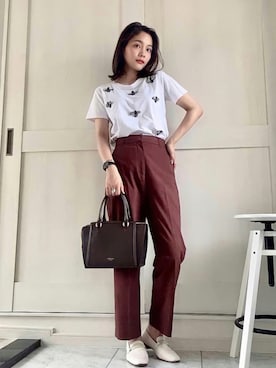 「cava cava（サヴァサヴァ）のアイテム（ローファー）」を使った、ＬＩＰＩ  さん（レディース・165cm）の夏コーディネート