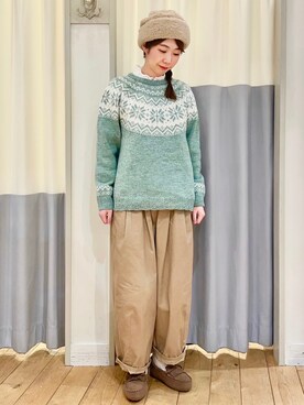 つぼもとまいさん(レディース・160cm)の冬コーディネート