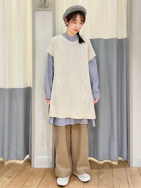 つぼもとまいさん（レディース・160cm）の冬コーディネート