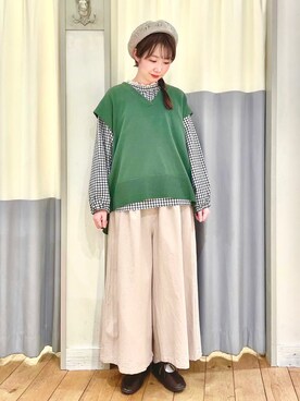 つぼもとまいさん（レディース・160cm）の春コーディネート