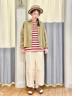 つぼもとまいさん(レディース・160cm)の春コーディネート