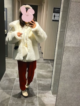 「CULLNI（クルニ）のアイテム（ブルゾン）」を使った、mimimiさん（レディース・156cm）の冬コーディネート