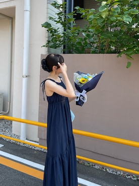 「GRL（グレイル）のアイテム（ワンピース/ドレス）」を使った、__koto.01さん（レディース・165cm）の夏コーディネート