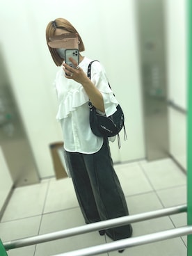 「JEANASIS（ジーナシス）のアイテム（その他）」を使った、ayuさん（レディース・162cm）の夏コーディネート