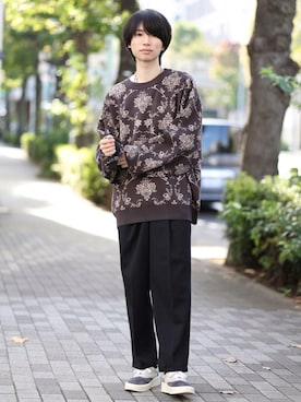 「JUNRED（ジュンレッド）のアイテム」を使った、TOBIさん（メンズ・168cm）の秋コーディネート