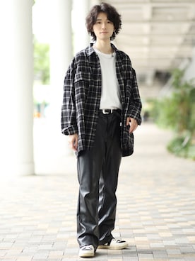 「JUNRED（ジュンレッド）のアイテム（アクセサリー）」を使った、TOBIさん（メンズ・168cm）の秋コーディネート