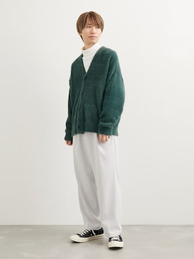 「JUNRED（ジュンレッド）のアイテム（カーディガン/ボレロ）」を使った、TOBIさん（メンズ・168cm）の秋コーディネート