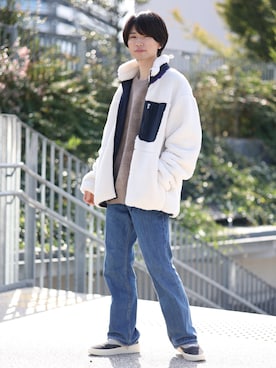 「JUNRED（ジュンレッド）のアイテム」を使った、TOBIさん（メンズ・168cm）の秋コーディネート