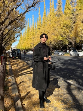 「ZARA（ザラ）のアイテム（トレンチコート）」を使った、Hirotoさん（メンズ・176cm）の秋コーディネート
