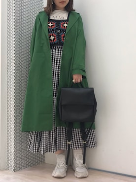 「ESCAR（エスカー）のアイテム」を使った、𝕒𝕪𝕒𝕘𝕠𝕟 *さん（レディース・164cm）の春コーディネート