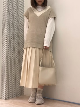 「cache cache（カシュ カシュ）のアイテム」を使った、𝕒𝕪𝕒𝕘𝕠𝕟 *さん（レディース・164cm）の春コーディネート