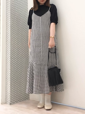 「cache cache（カシュ カシュ）のアイテム」を使った、𝕒𝕪𝕒𝕘𝕠𝕟 *さん（レディース・164cm）の夏コーディネート