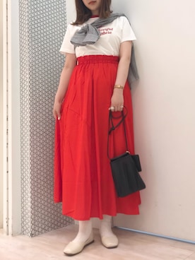 「cache cache（カシュ カシュ）のアイテム」を使った、𝕒𝕪𝕒𝕘𝕠𝕟 *さん（レディース・164cm）の春コーディネート