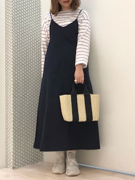 「Petit fleur（プチフルール）のアイテム」を使った、𝕒𝕪𝕒𝕘𝕠𝕟 *さん（レディース・164cm）の春コーディネート