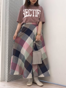 「cache cache（カシュ カシュ）のアイテム」を使った、𝕒𝕪𝕒𝕘𝕠𝕟 *さん（レディース・164cm）の春コーディネート