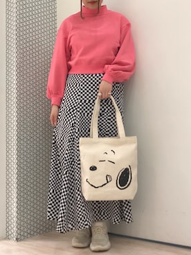 「チェッカー柄」｜𝕒𝕪𝕒𝕘𝕠𝕟 *さん（レディース・164cm）の春コーディネート