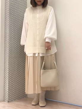 「cache cache（カシュ カシュ）のアイテム」を使った、𝕒𝕪𝕒𝕘𝕠𝕟 *さん（レディース・164cm）の春コーディネート