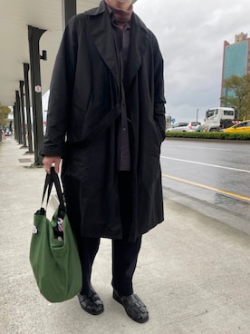 「COMOLI（コモリ）のアイテム（ダウンジャケット/コート）」を使った、jimmyanggg さん（メンズ・172cm）の冬コーディネート