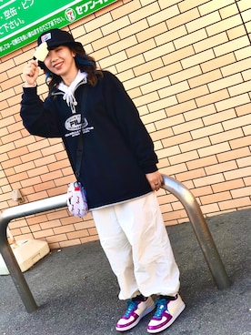 「FILA（フィラ）のアイテム（スウェット）」を使った、ゴンさんさん（メンズ・175cm）の冬コーディネート