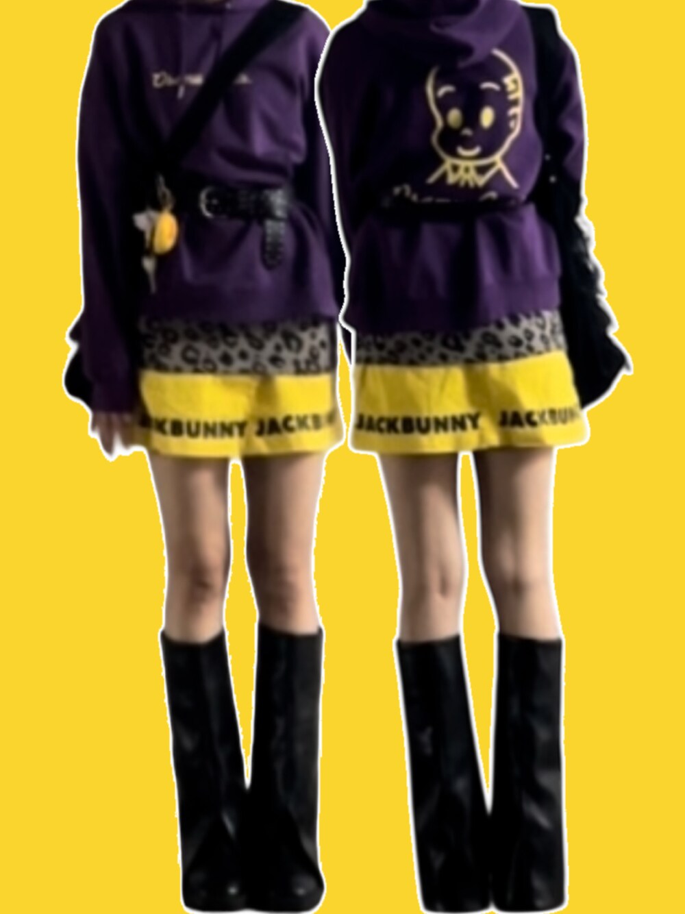 JACKBUNNY 】フーディーとスカートセット カーキ Jack Bunny!!の