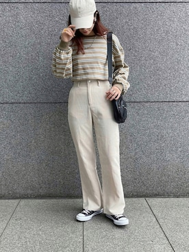 「apres jour mignon（アプレジュールミニョン）のアイテム（帽子）」を使った、apresjour mignonさん（レディース・163cm）の秋コーディネート