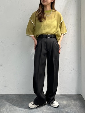 「Coming soon…」｜「アイテム（スラックス）」を使った、apresjour mignonさん（レディース・156cm）の春コーディネート