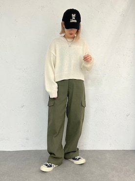 「apres jour mignon（アプレジュールミニョン）のアイテム（帽子）」を使った、apresjour mignonさん（レディース・154cm）の秋コーディネート