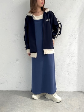 「apres jour mignon（アプレジュールミニョン）のアイテム（ジャケット/アウター）」を使った、apresjour mignonさん（レディース・154cm）の冬コーディネート