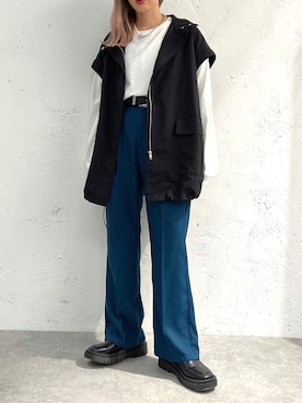 「apres jour mignon（アプレジュールミニョン）のアイテム（ジャケット/アウター）」を使った、apresjour mignonさん（レディース・154cm）の夏コーディネート