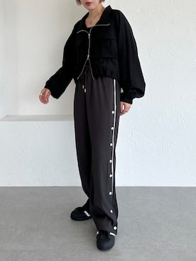 「apres jour mignon（アプレジュールミニョン）のアイテム（ジャケット/アウター）」を使った、apresjour mignonさん（レディース・154cm）の夏コーディネート
