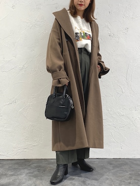 「apres jour mignon（アプレジュールミニョン）のアイテム（その他アウター）」を使った、apresjour mignonさん（レディース・159cm）の冬コーディネート