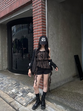 「アイテム（チュニック）」を使った、apresjour mignonさん（レディース・160cm）の夏コーディネート
